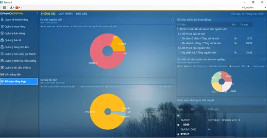 Kế toán tổng hợp trên phần mềm Bravo
